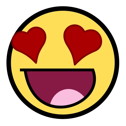 😍 Стикер «Awesome Face» для Telegram
