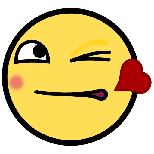 😘 Стикер «Awesome Face» для Telegram