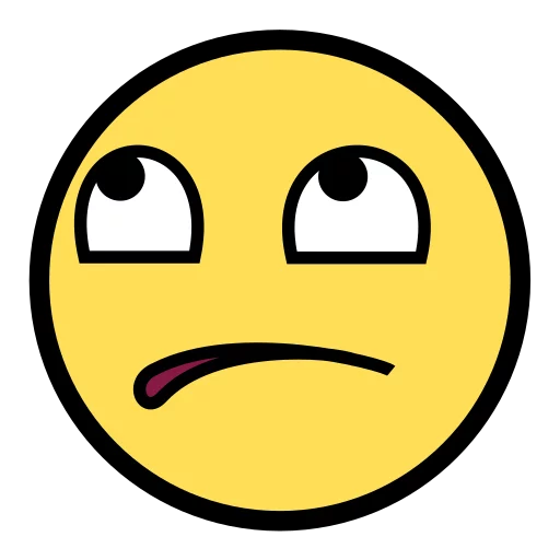 🙄 Стикер «Awesome Face» для Telegram