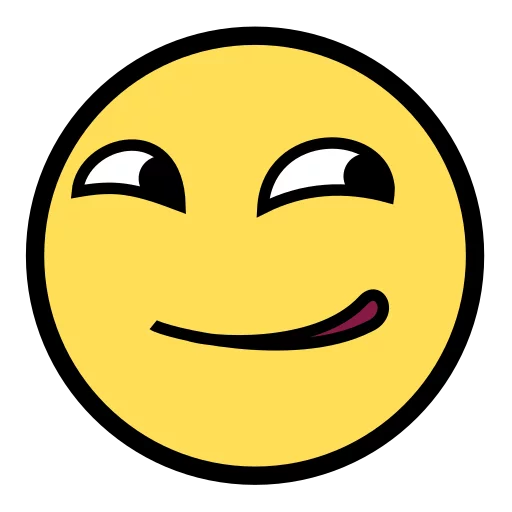 😏 Стикер «Awesome Face» для Telegram