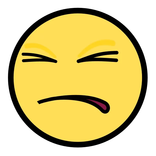 😣 Стикер «Awesome Face» для Telegram
