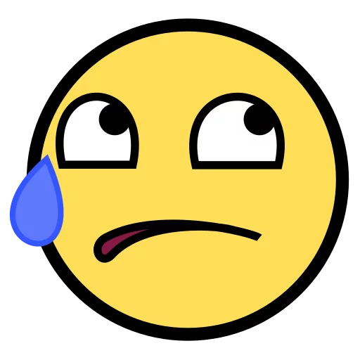 😥 Стикер «Awesome Face» для Telegram