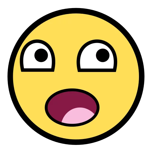 😮 Стикер «Awesome Face» для Telegram