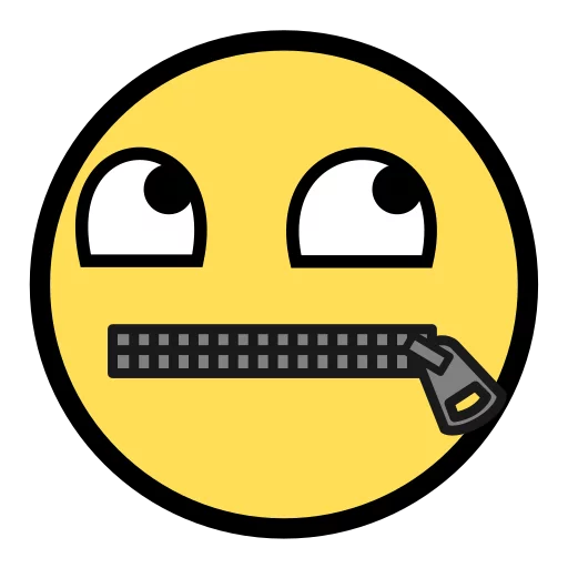 🤐 Стикер «Awesome Face» для Telegram