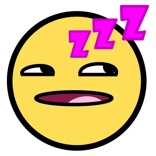 😴 Стикер «Awesome Face» для Telegram