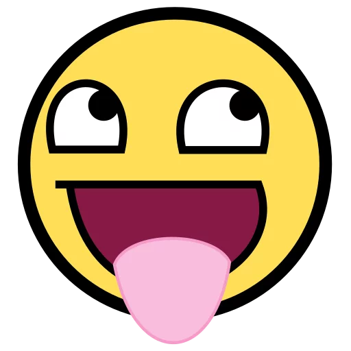 😛 Стикер «Awesome Face» для Telegram