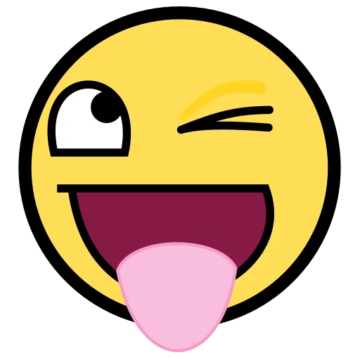 😜 Стикер «Awesome Face» для Telegram
