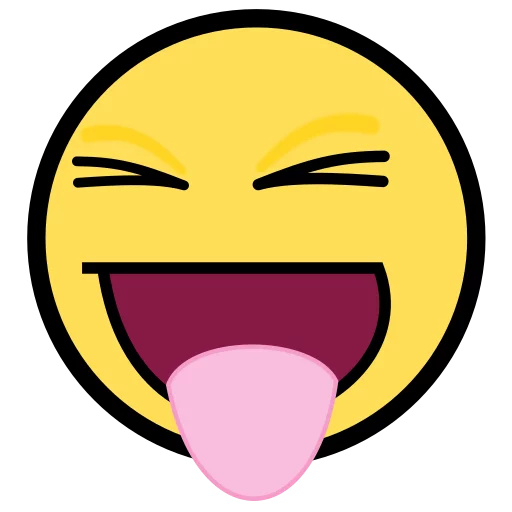 😝 Стикер «Awesome Face» для Telegram