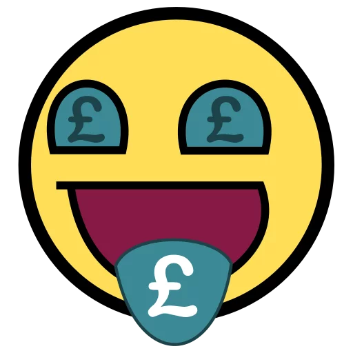 🤑 Стикер «Awesome Face» для Telegram