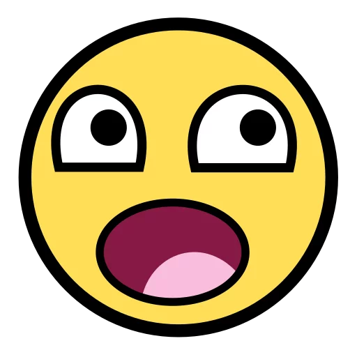 😲 Стикер «Awesome Face» для Telegram