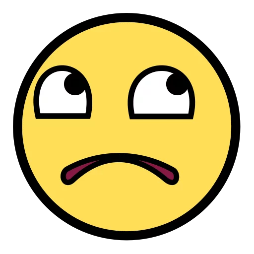 ☹ Стикер «Awesome Face» для Telegram