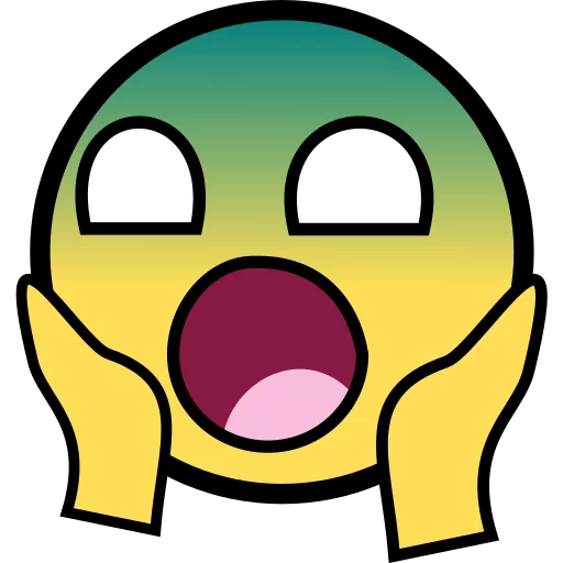 😱 Стикер «Awesome Face» для Telegram