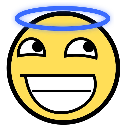 😇 Стикер «Awesome Face» для Telegram
