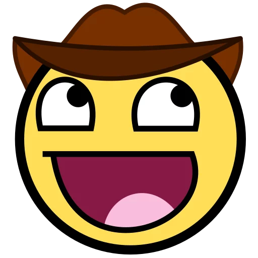 🤠 Стикер «Awesome Face» для Telegram