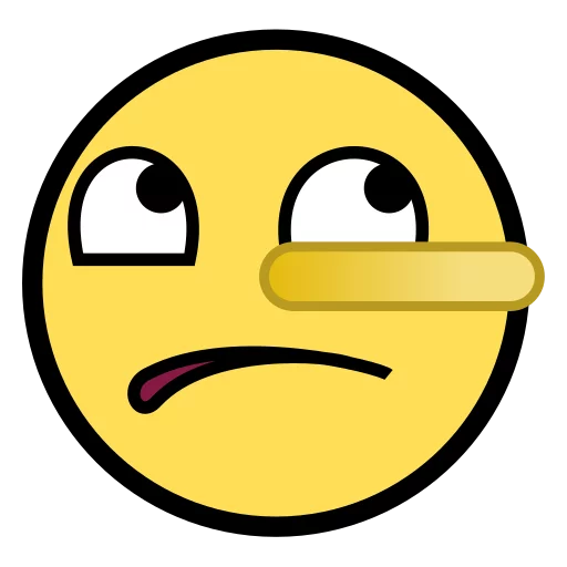 🤥 Стикер «Awesome Face» для Telegram