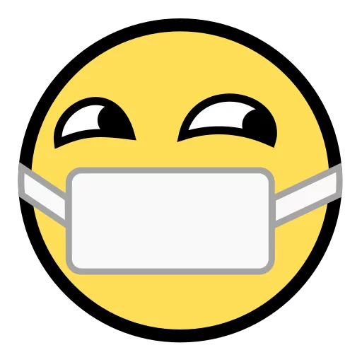 😷 Стикер «Awesome Face» для Telegram