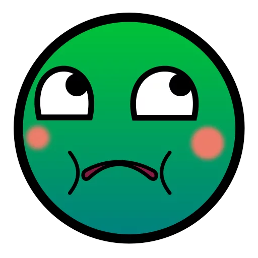 🤢 Стикер «Awesome Face» для Telegram