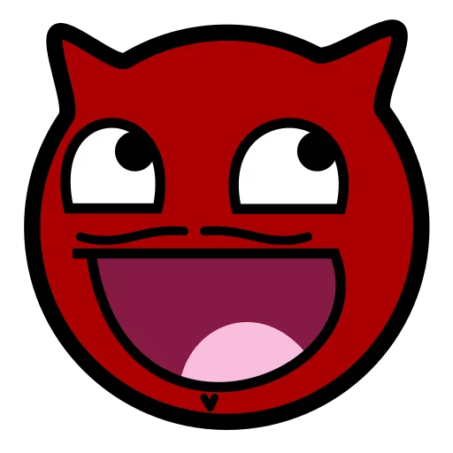 👹 Стикер «Awesome Face» для Telegram