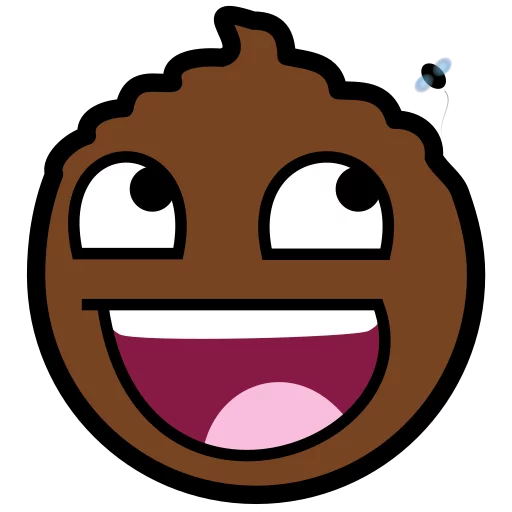 💩 Стикер «Awesome Face» для Telegram