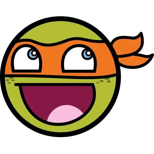 🐢 Стикер «Awesome Face» для Telegram