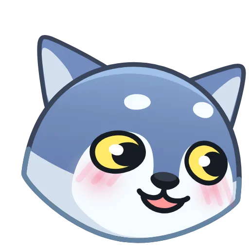 ☺️ Стикер «Wolf Awoo Emoji» для Telegram