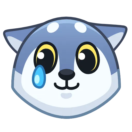 🥲 Стикер «Wolf Awoo Emoji» для Telegram