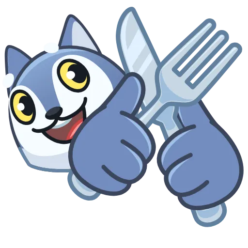 🍽 Стикер «Wolf Awoo Emoji» для Telegram