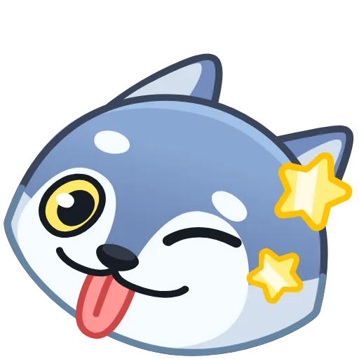 😜 Стикер «Wolf Awoo Emoji» для Telegram