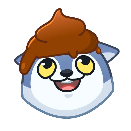 💩 Стикер «Wolf Awoo Emoji» для Telegram