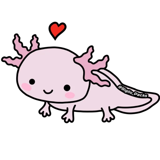 ❤️ Стикер «Axolote» для Telegram