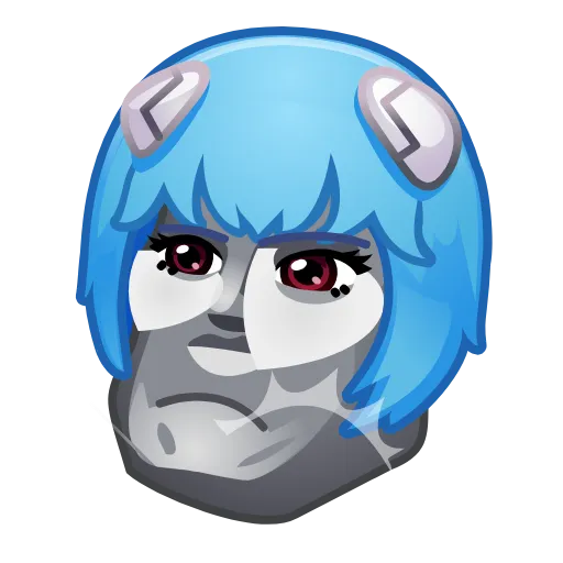 🧏‍♂️ Эмодзи «Ayanami Rei» для Telegram