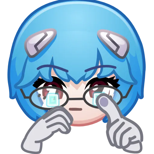 👩‍💻 Эмодзи «Ayanami Rei» для Telegram