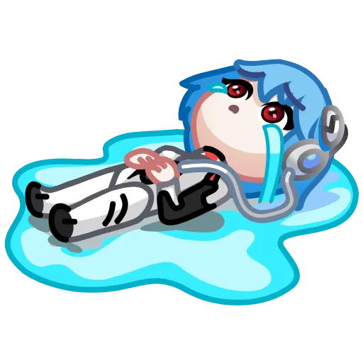 😭 Эмодзи «Ayanami Rei» для Telegram