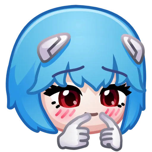 🥹 Эмодзи «Ayanami Rei» для Telegram