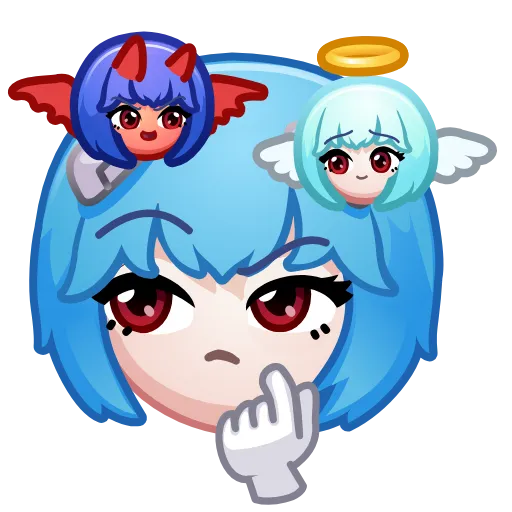 🤔 Эмодзи «Ayanami Rei» для Telegram