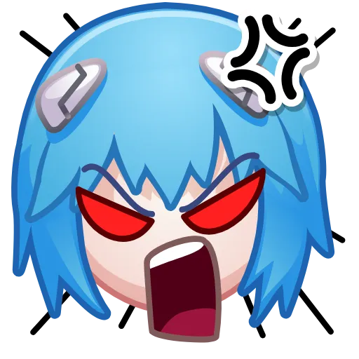 🤬 Эмодзи «Ayanami Rei» для Telegram