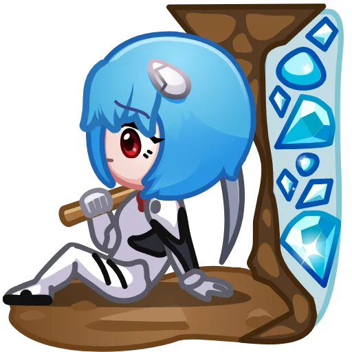 🎰 Эмодзи «Ayanami Rei» для Telegram