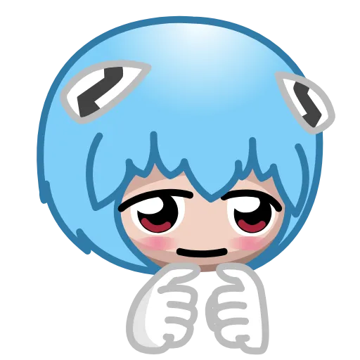 🥹 Эмодзи «Milady Rei - Evangelion» для Telegram