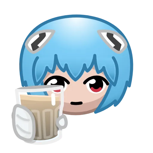 🥛 Эмодзи «Milady Rei - Evangelion» для Telegram
