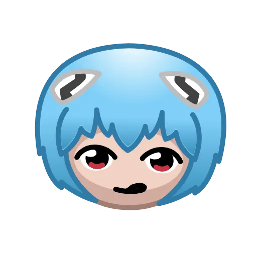 😋 Эмодзи «Milady Rei - Evangelion» для Telegram