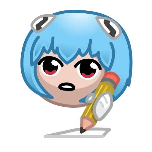 ✍️ Эмодзи «Milady Rei - Evangelion» для Telegram