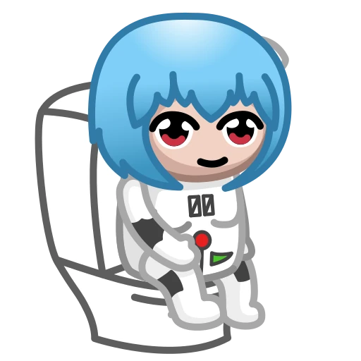 🚽 Стикер «Milady Rei» для Telegram
