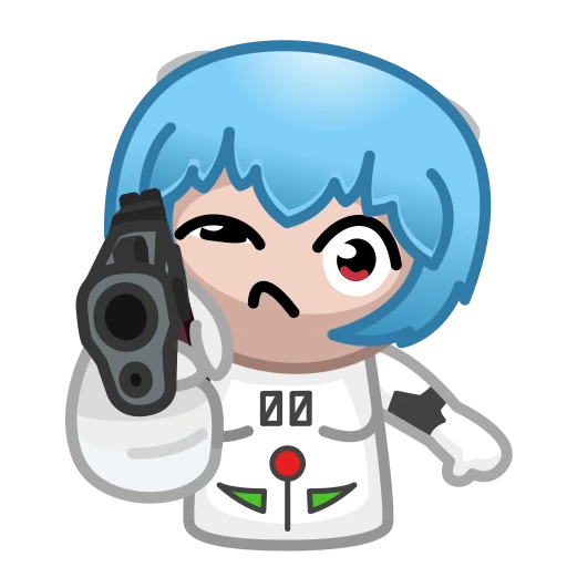 🔫 Стикер «Milady Rei» для Telegram