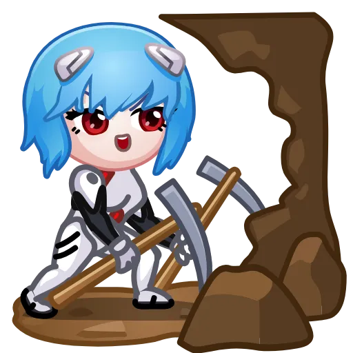 🎰 Стикер «Ayanami Rei» для Telegram