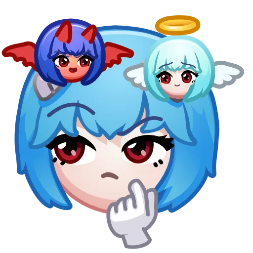🤔 Стикер «Ayanami Rei» для Telegram