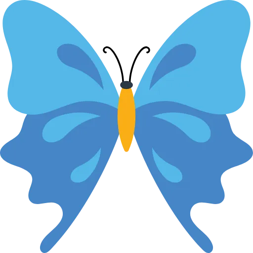 🤩 Эмодзи «Бабочки» для Telegram
