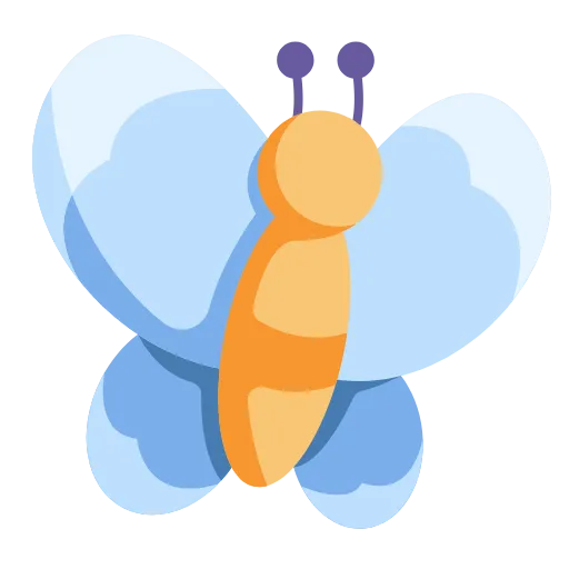 🤩 Эмодзи «Бабочки» для Telegram