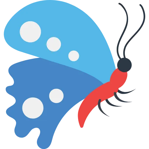 🤩 Эмодзи «Бабочки» для Telegram