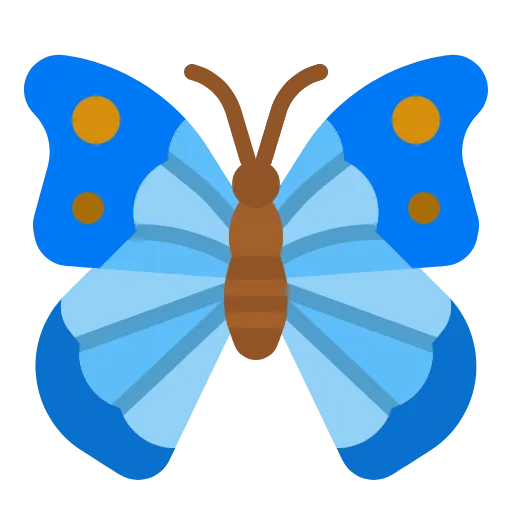 🤩 Эмодзи «Бабочки» для Telegram
