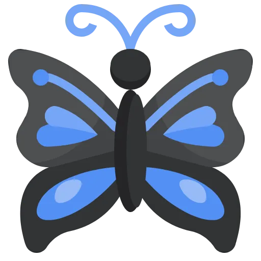 🤩 Эмодзи «Бабочки» для Telegram